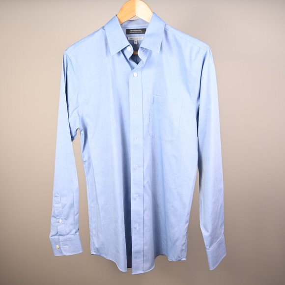 Denver Hayes Other - Men's Long Sleeve Cotton Button Down Dress Shirt-Size Small